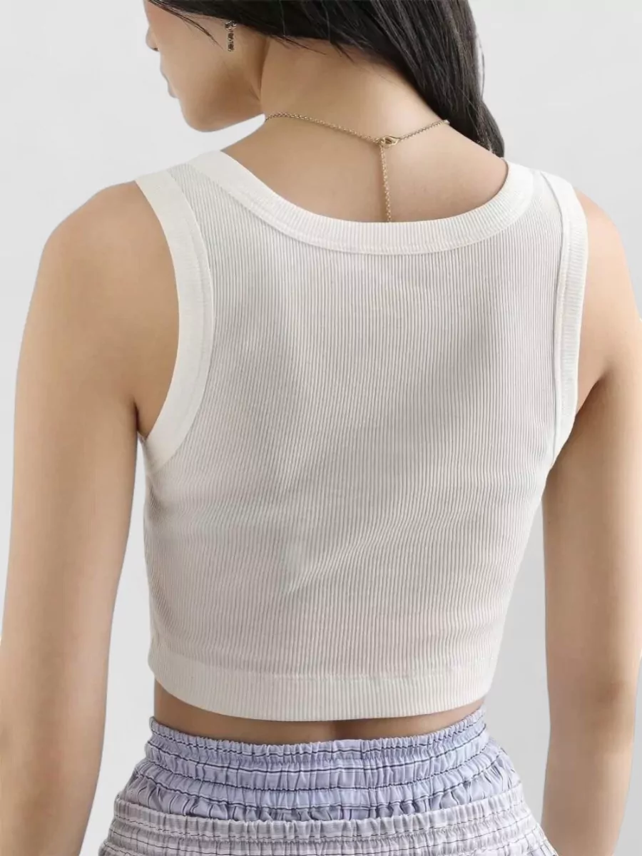 Dolce&Gabbana Ribbed Cotton Tank Top