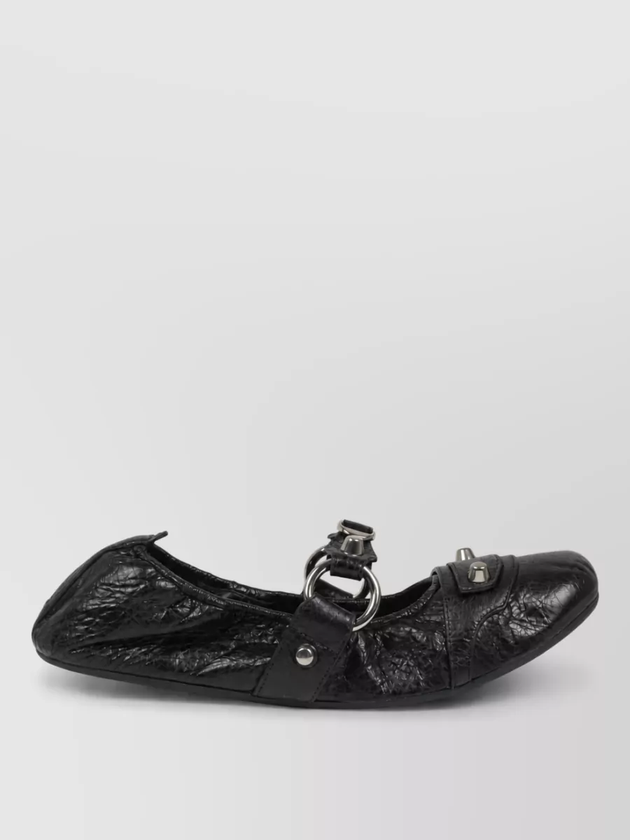 Balenciaga Leather Ballerina Mules