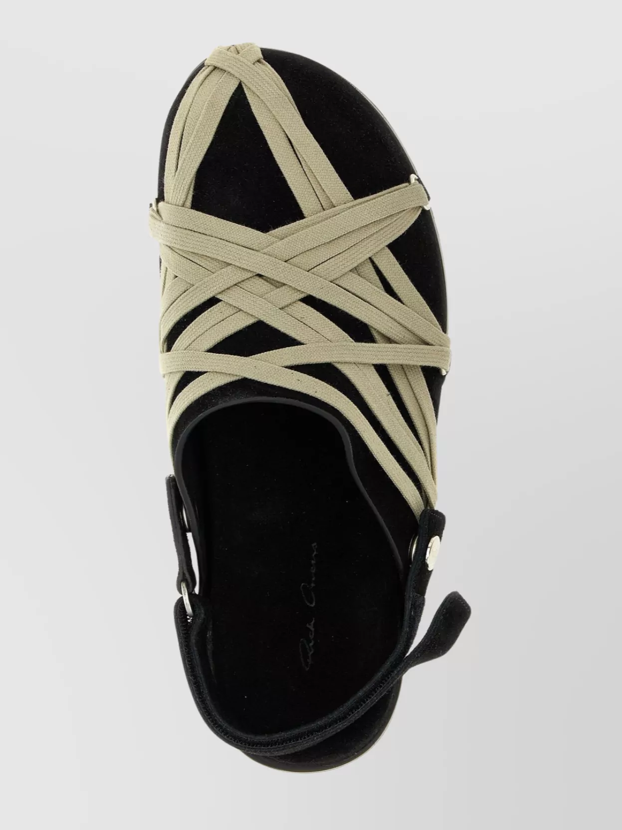 Rick Owens Granola Crisscross Straps Mule Sandals