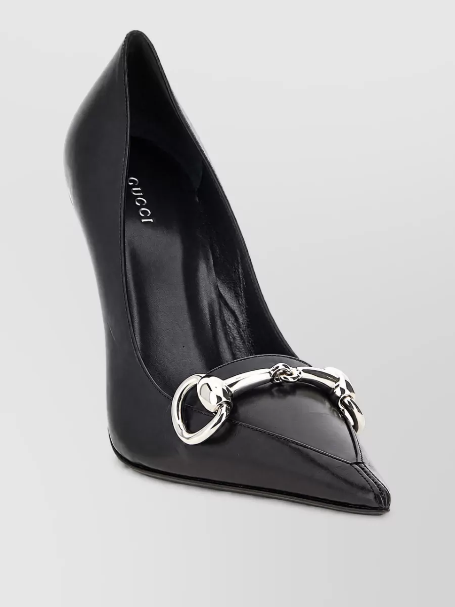 Gucci leather stiletto pumps