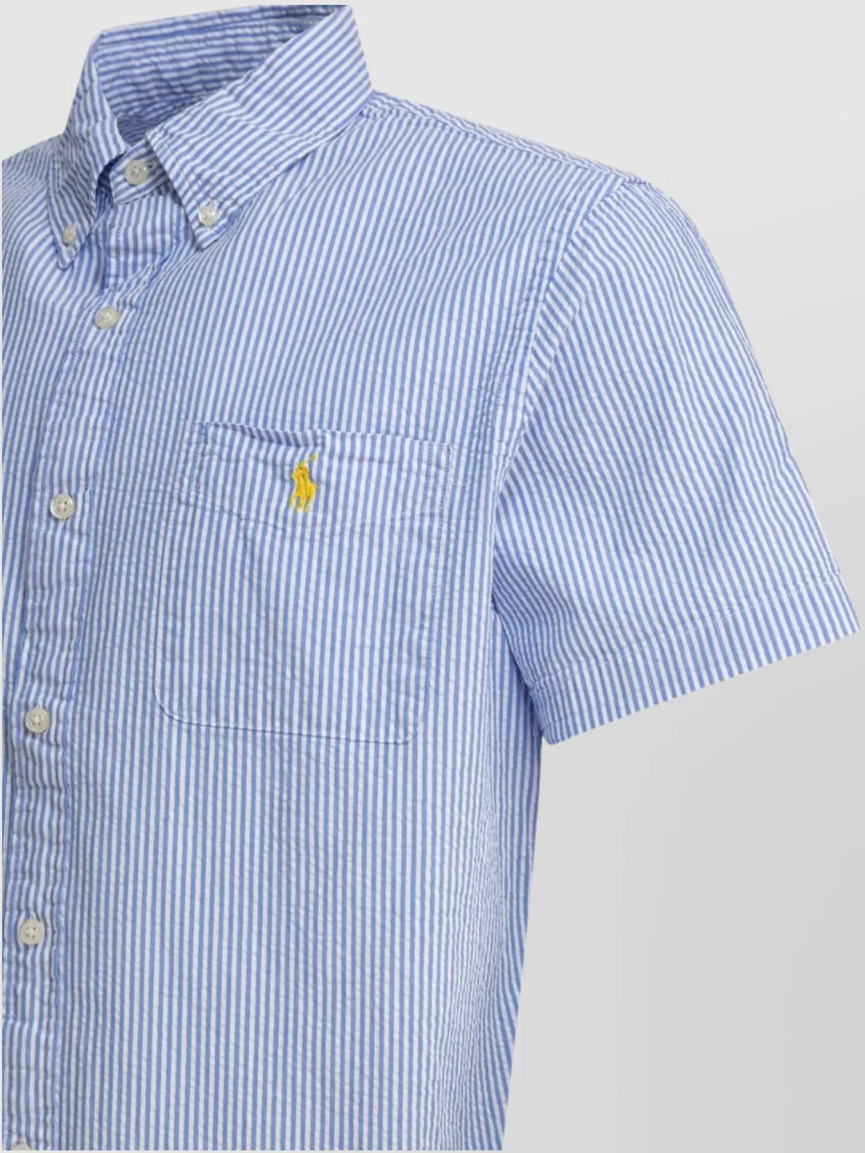Polo Ralph Lauren Collared Shirt With Pocket And Short Sleeves