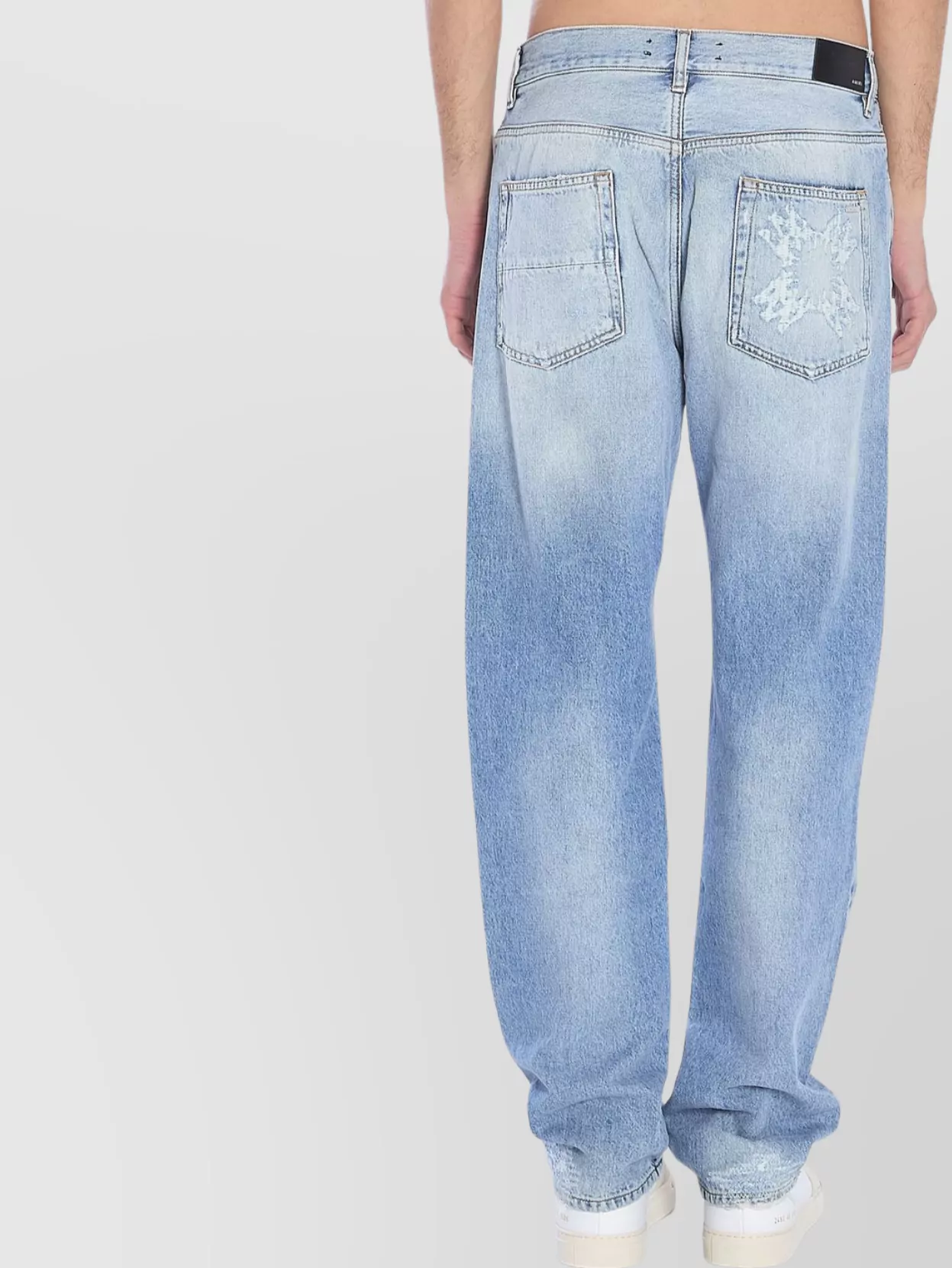 Amiri Ma Quad Straight-leg Distressed Jeans In Blue