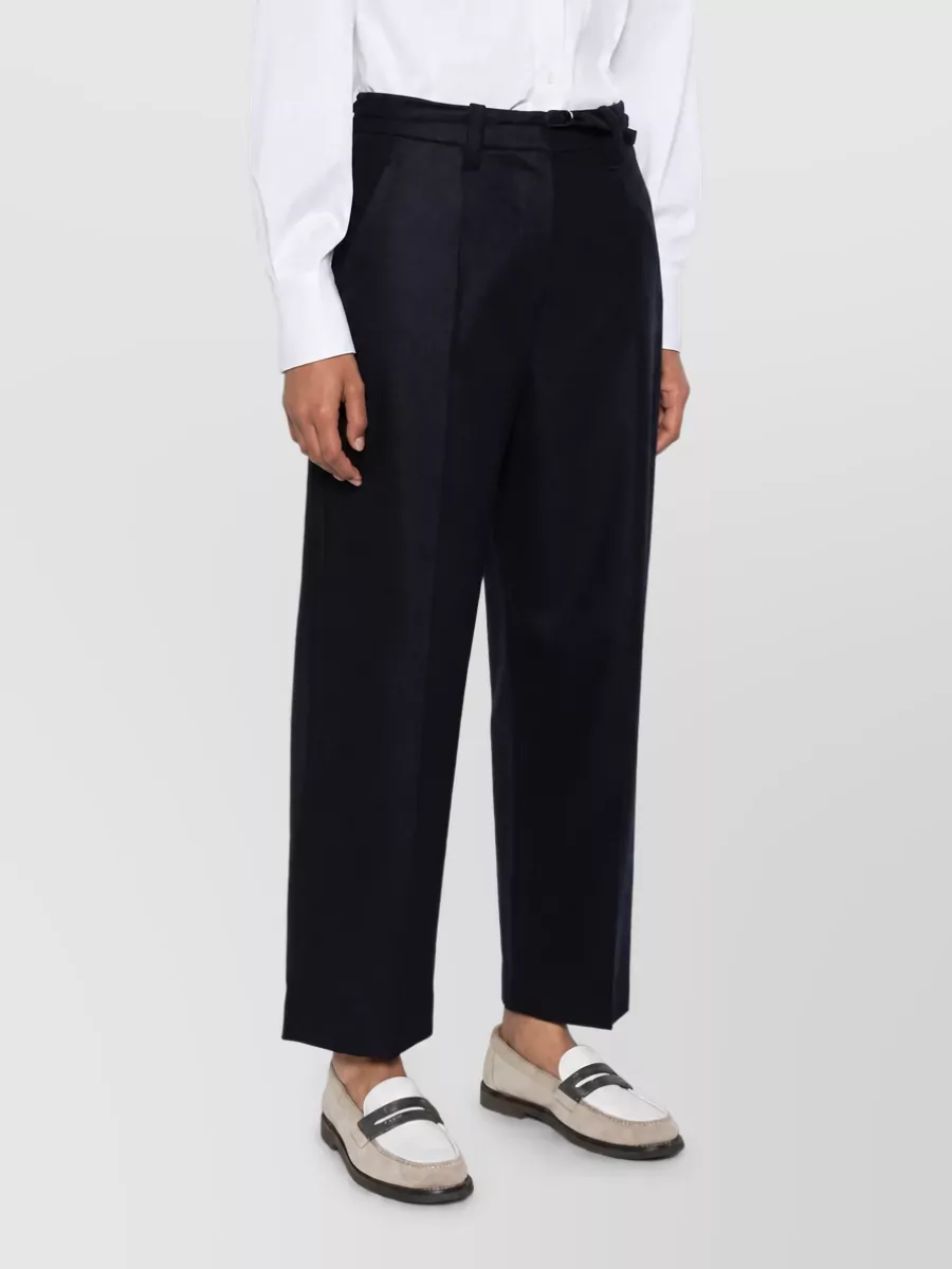 Brunello Cucinelli Wool Wide-Leg Trousers