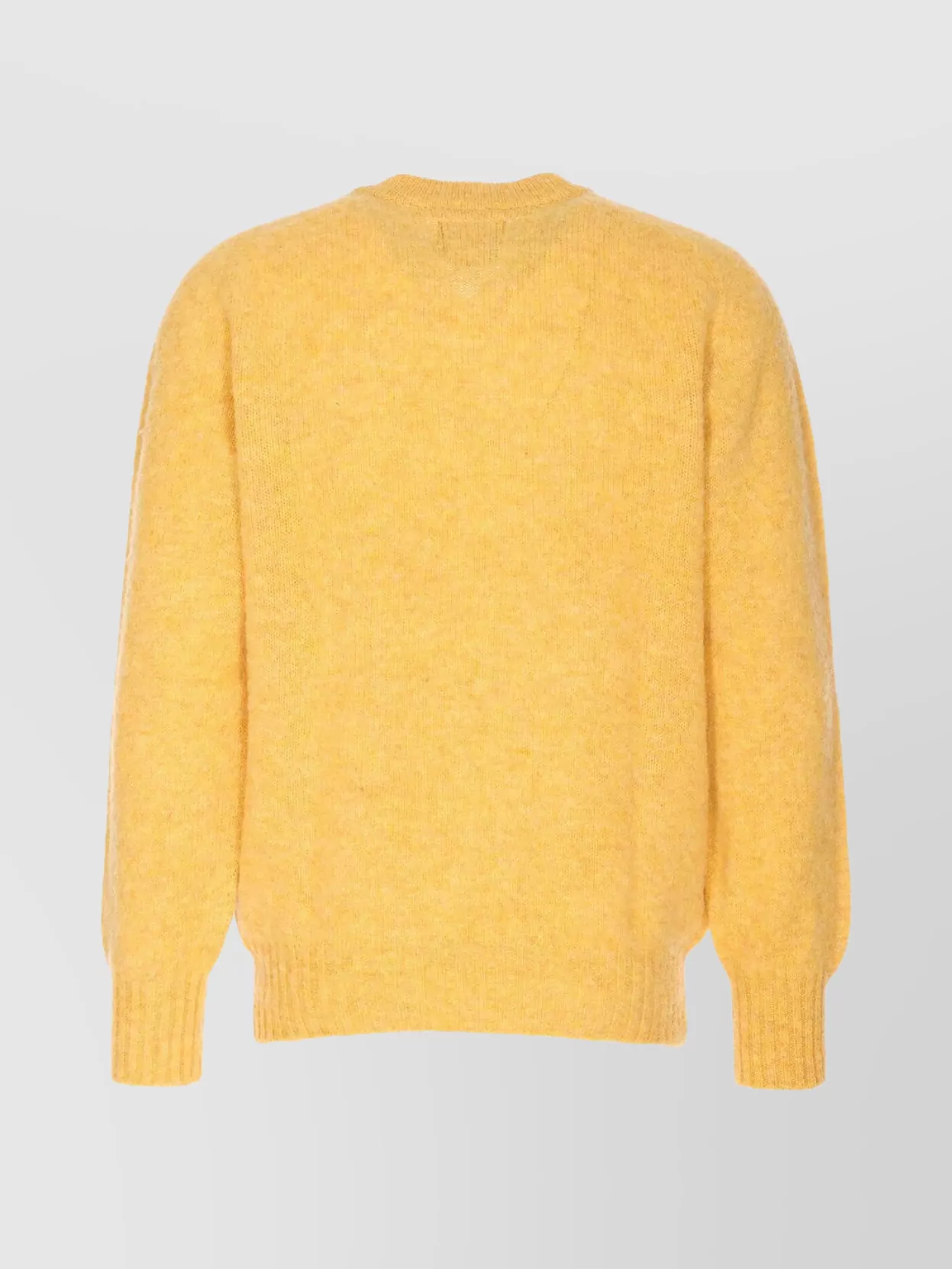 Howlin' Long Sleeve V-neck Sweater With Ribbed Cuffs And Hem In Yellow