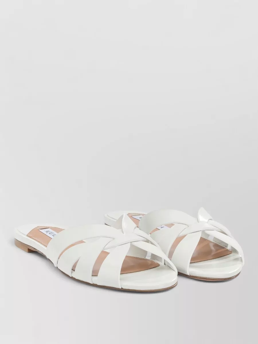 Aquazzura Leather Copacabana Slides