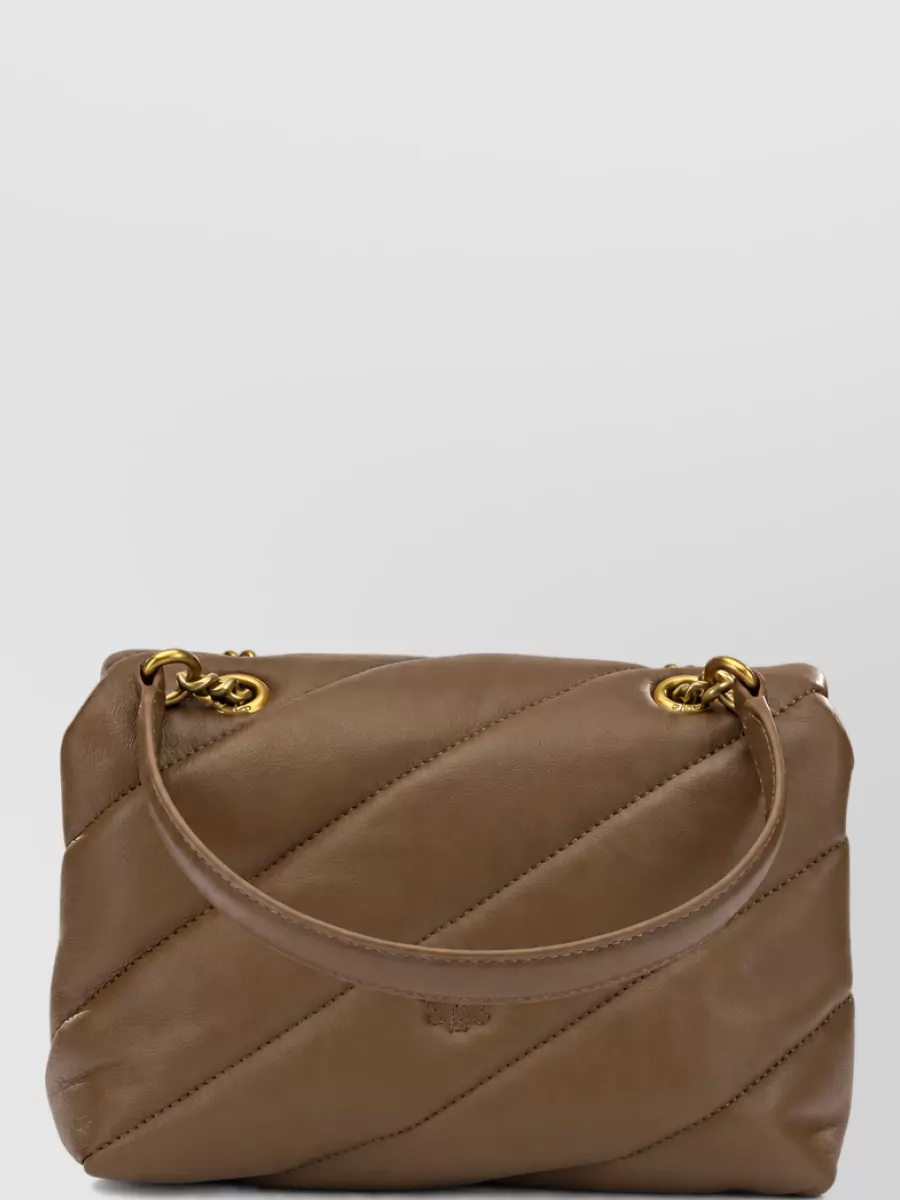 Pinko Leather Clutch Bag