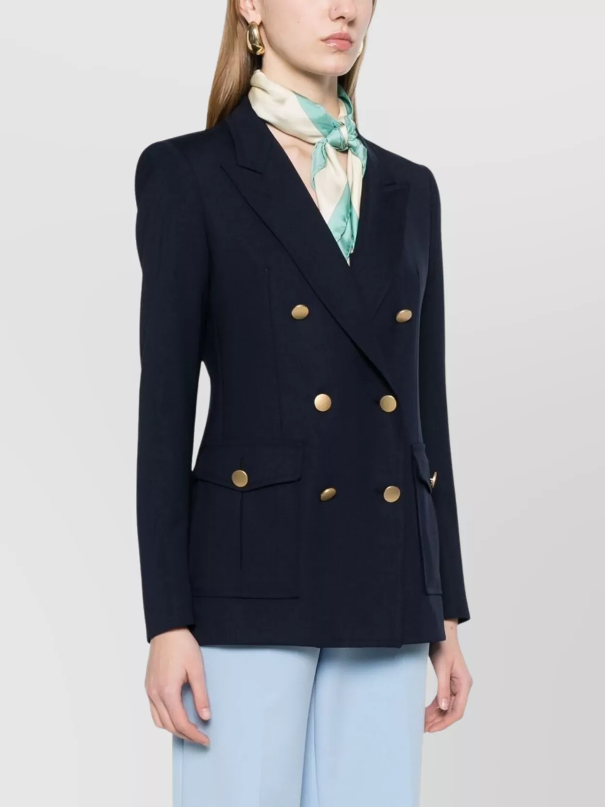 Tagliatore Wool Double-Breasted Jacket With Peak Lapels
