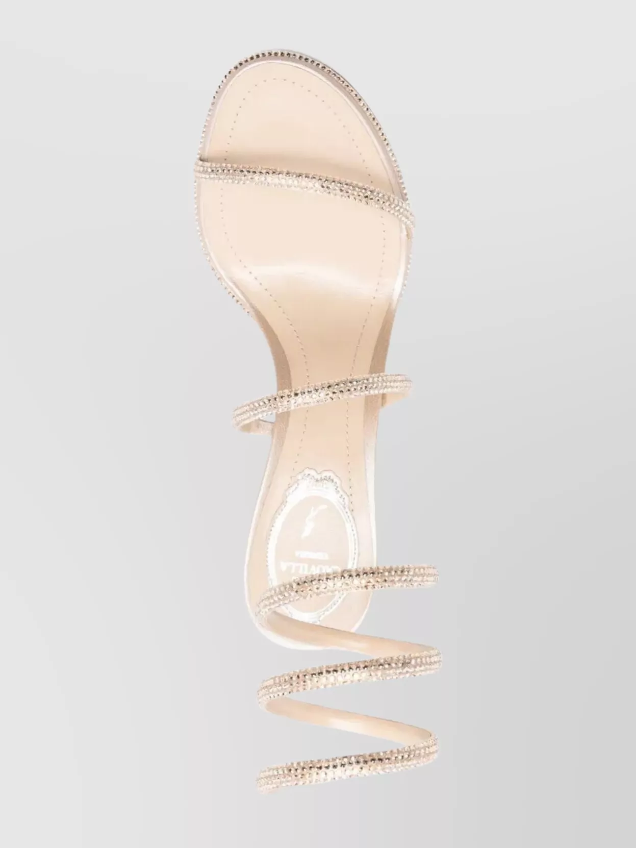 René Caovilla Chic Sandals Featuring Spiral Straps In White