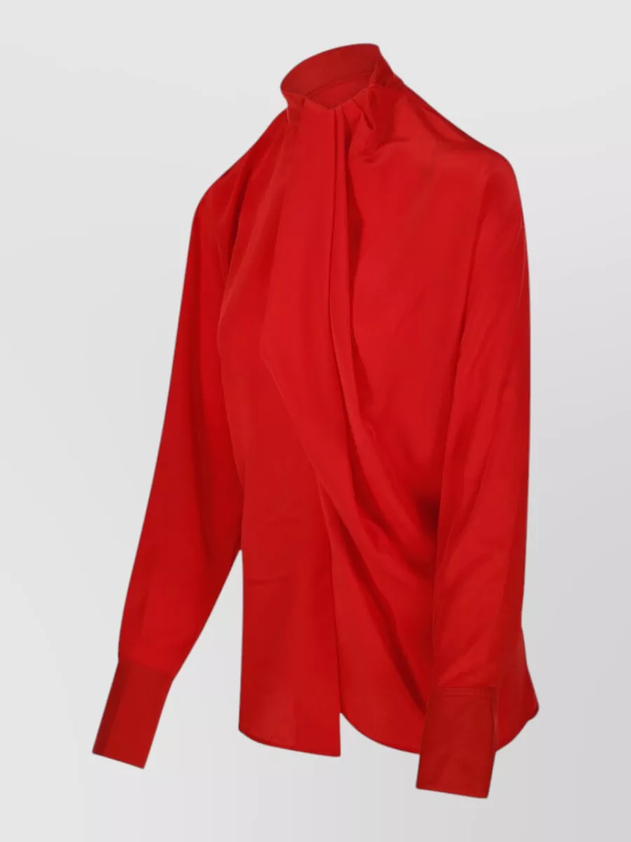 Victoria Beckham Silk Draped Blouse