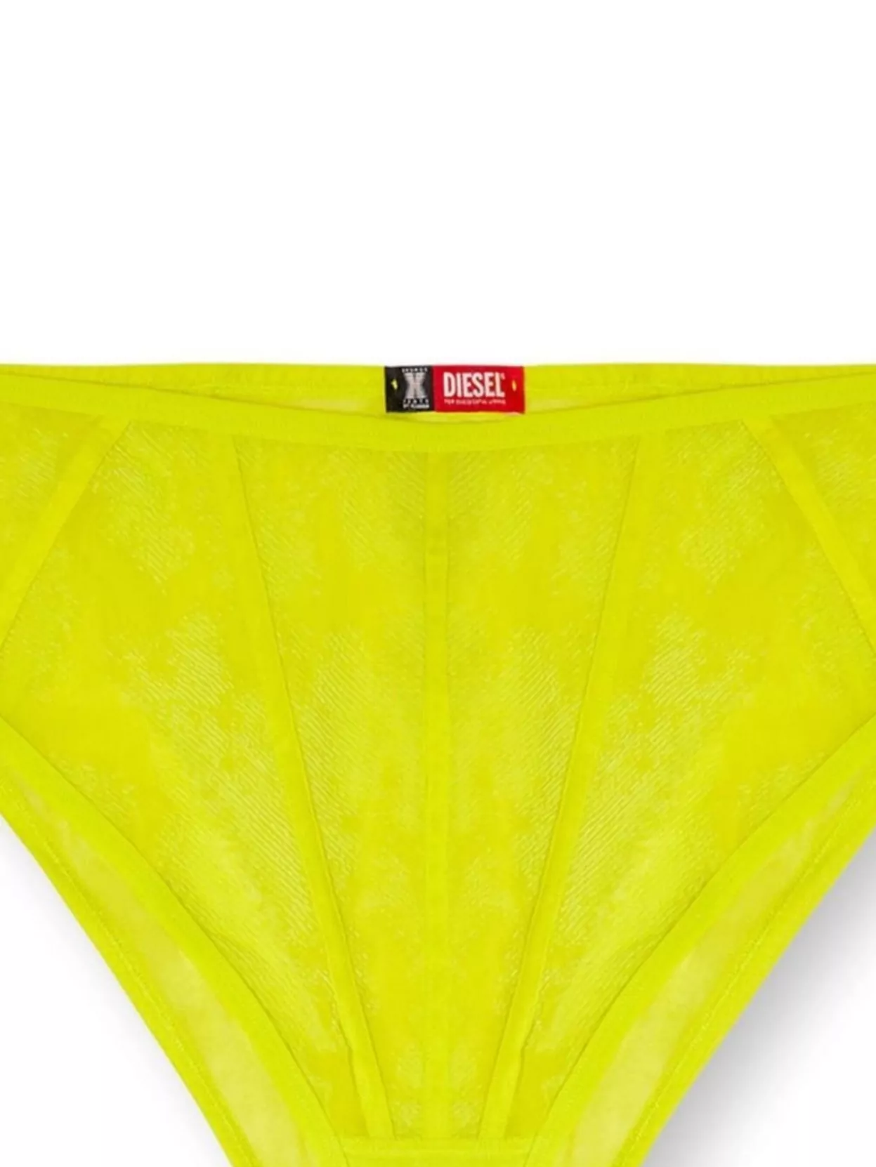 Diesel Sheer High-Waist Brief Elastic Waistband
