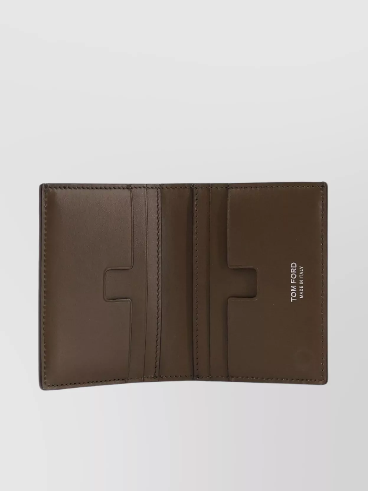 Tom Ford Crocodile Embossed Leather Cardholder In Brown