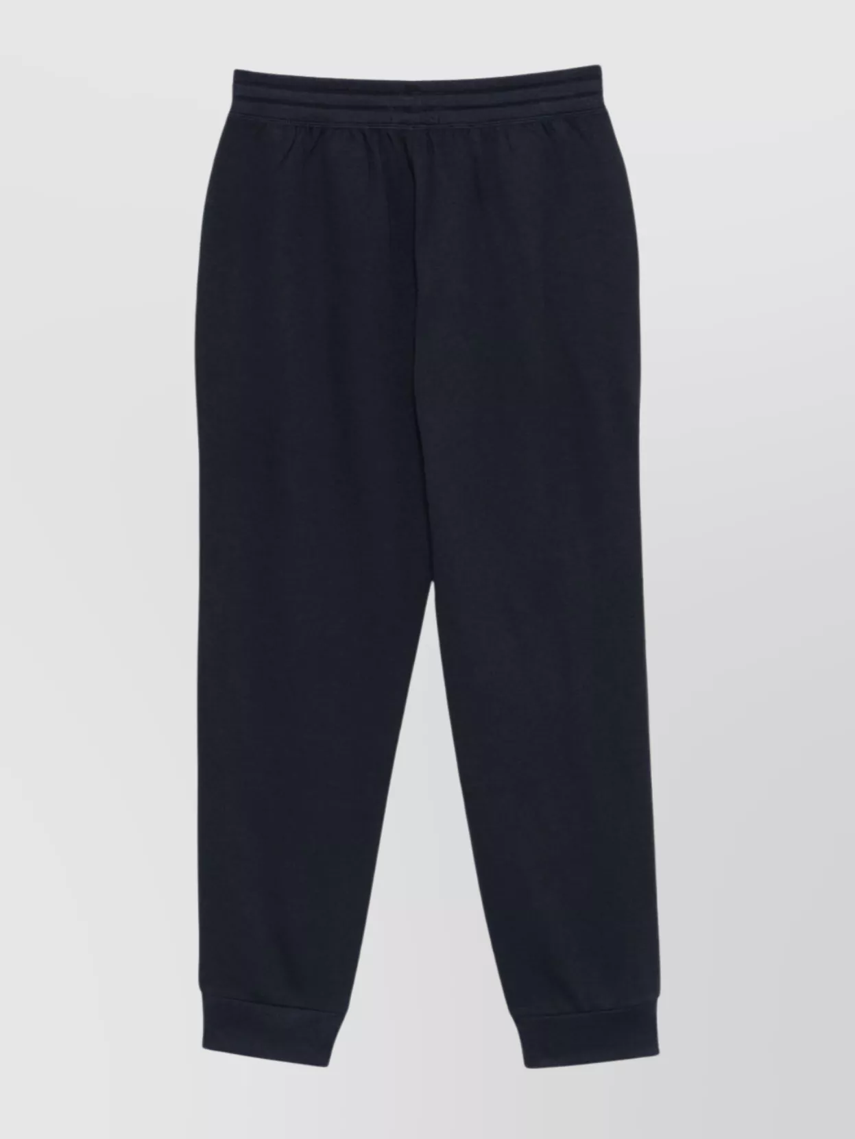 Emporio Armani Cotton Blend Tapered Leg Sweatpants With Ribbed Ankles