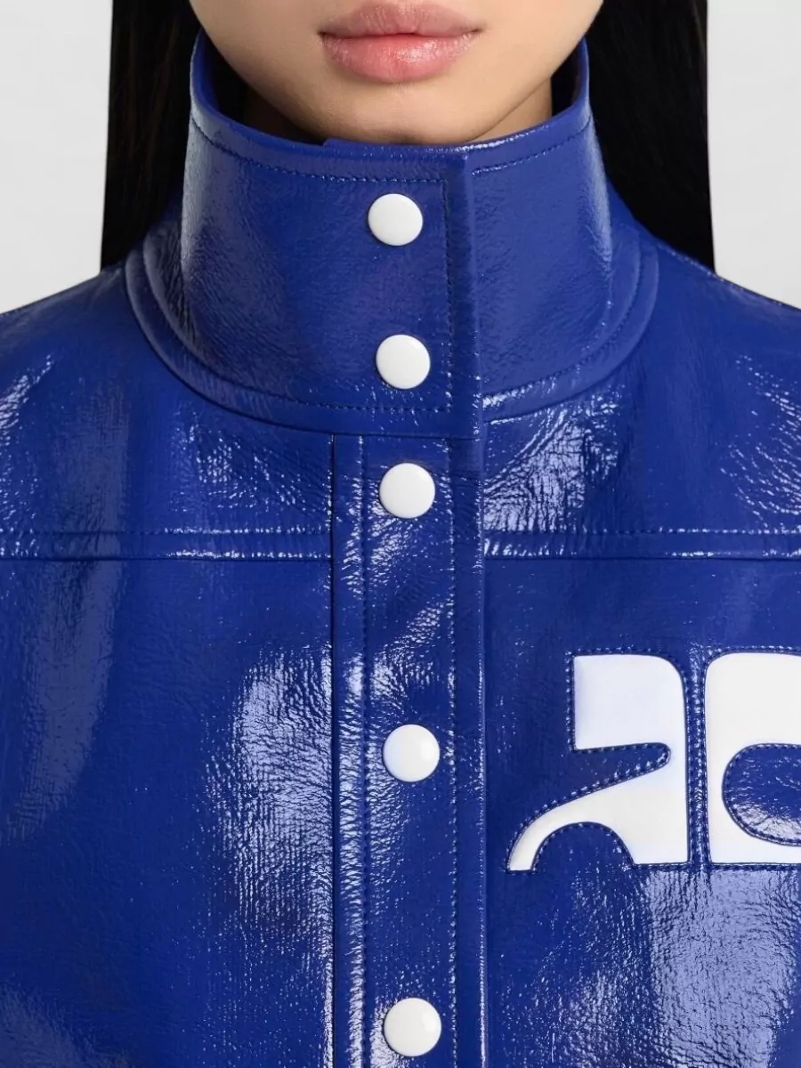 Courrèges Vinyl Fitted Jacket