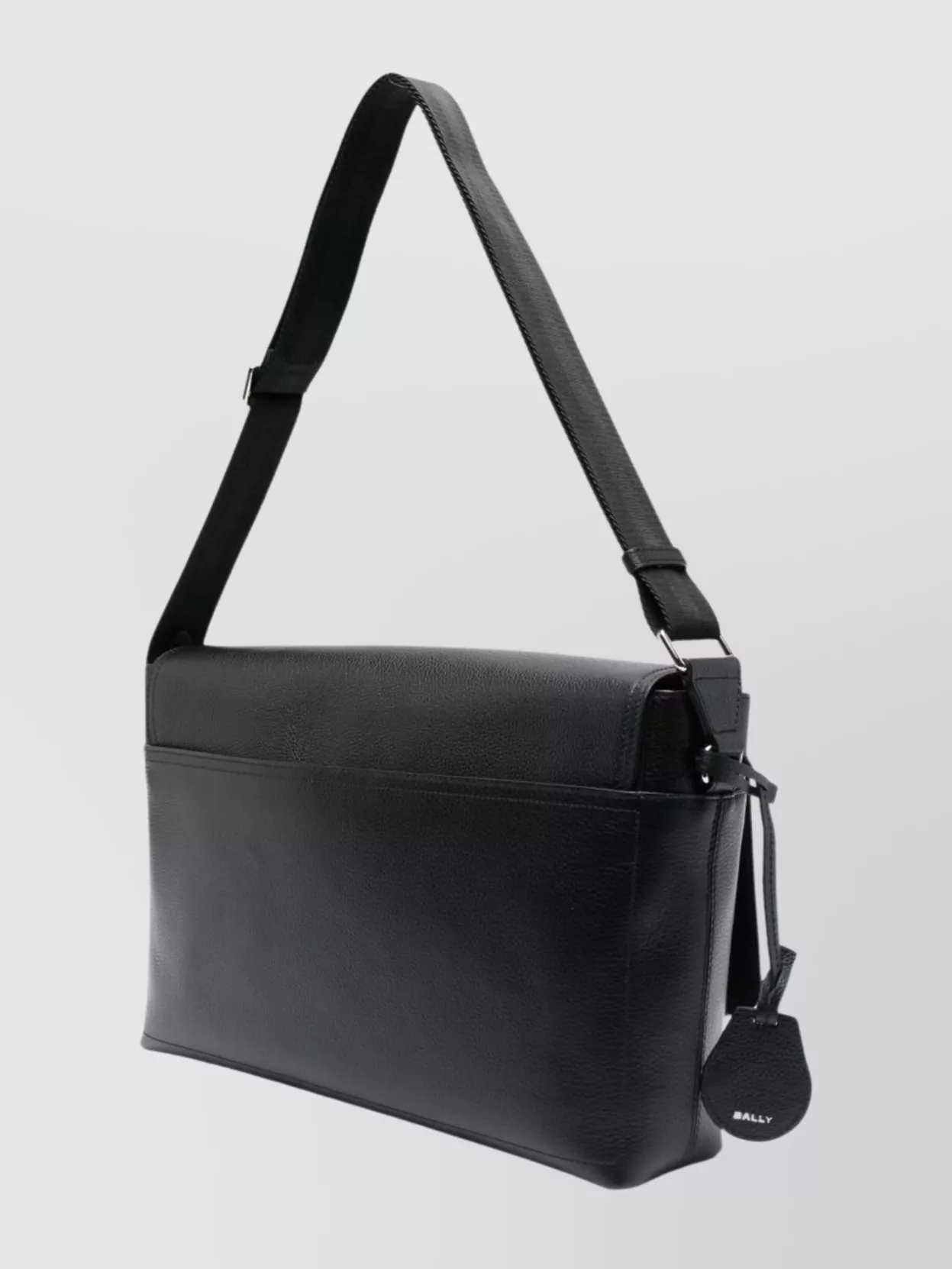Bally Messenger Bag With Adjustable Strap And Charm