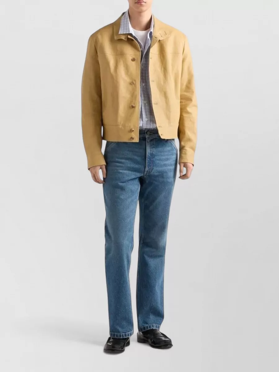 Prada Regular Waist Straight Leg Denim Jeans