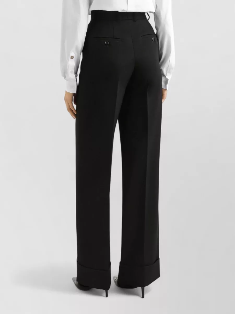 Dolce&Gabbana High Waist Trousers Wide Leg Belt Loops