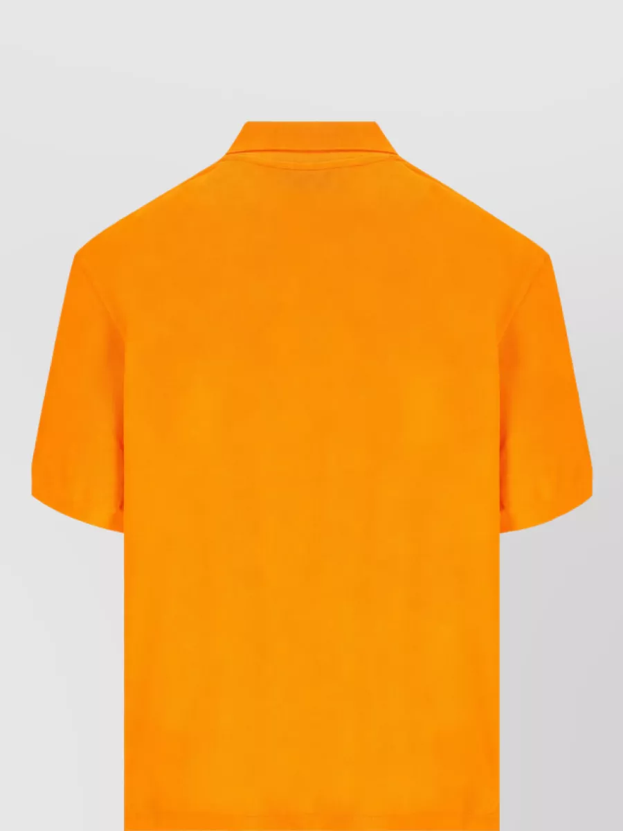 Miu Miu Cotton Short-Sleeve Polo Top