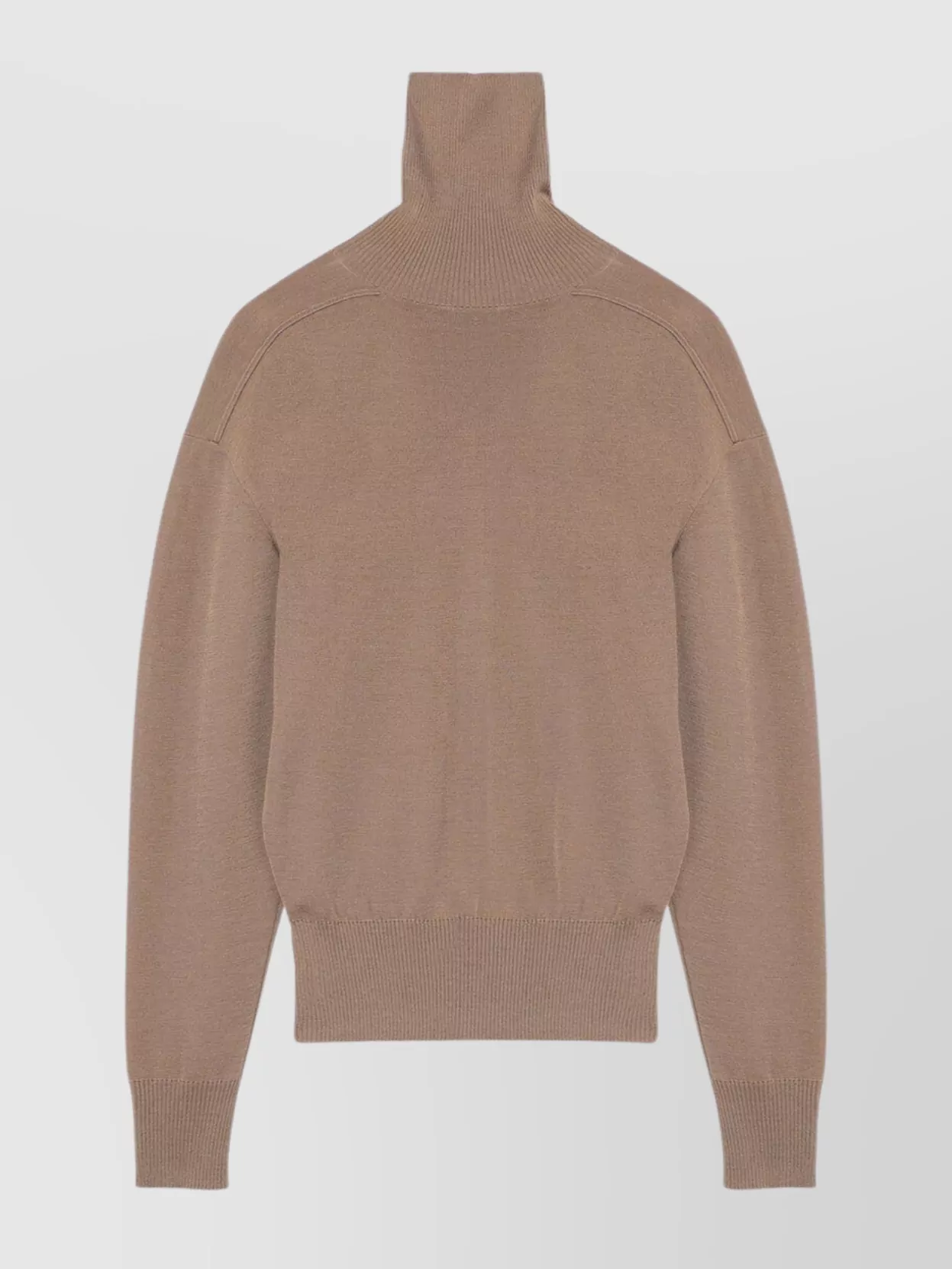 Burberry Turtleneck Wool Sweater Long Sleeves In Pink