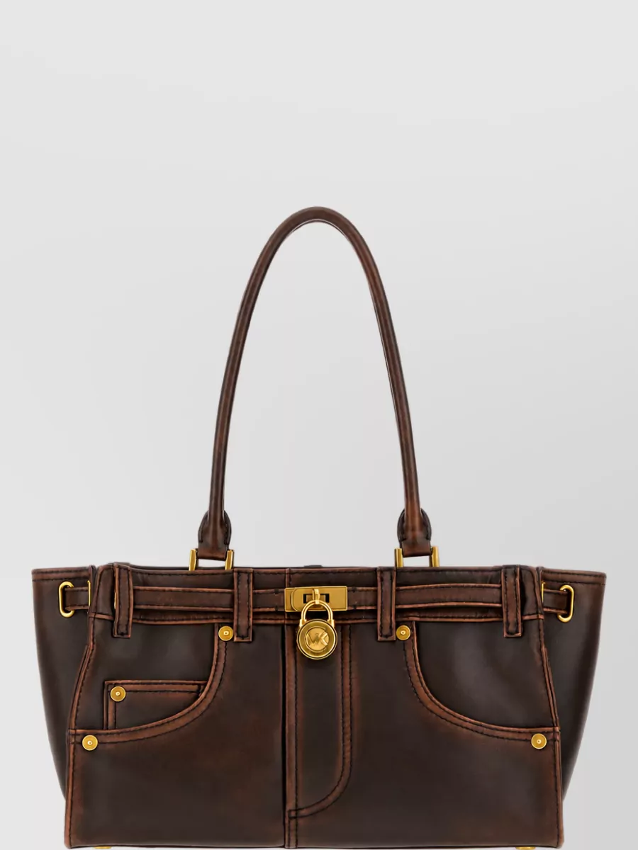 Michael Kors hamilton leather tote bag
