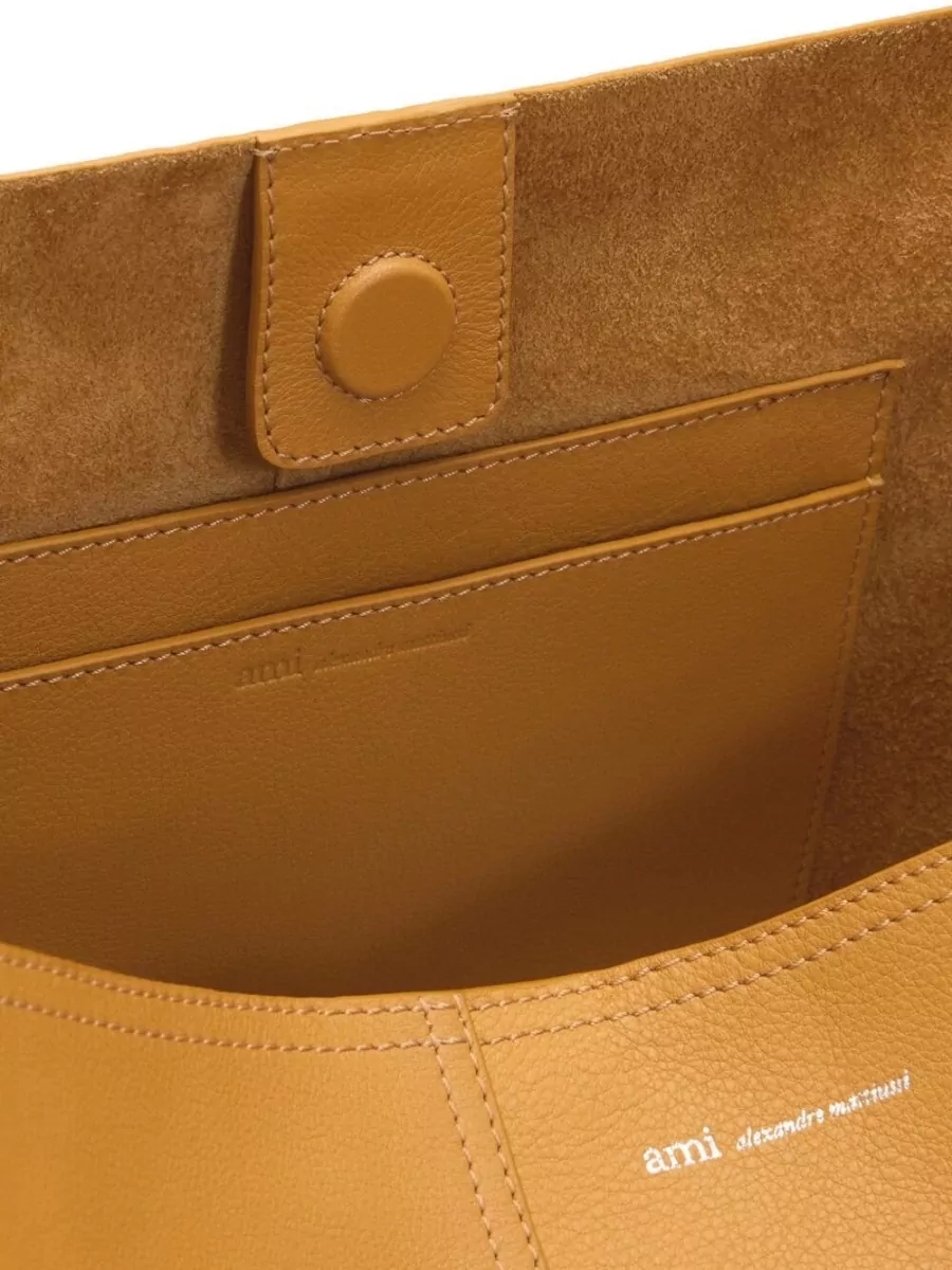 Ami Paris Leather Shoulder Bag