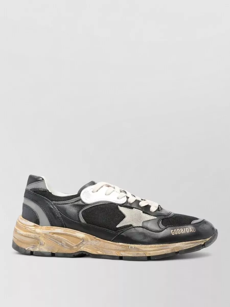 Golden Goose Leather And Mesh Low-Top Sneakers