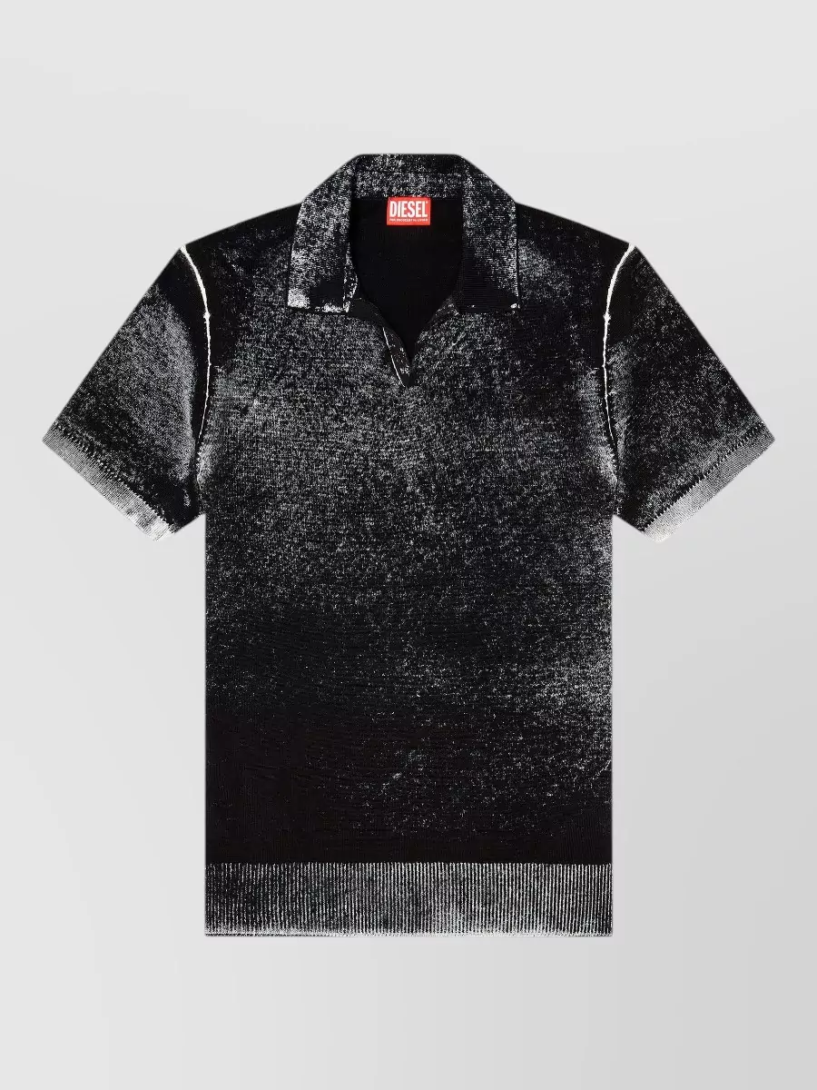 Diesel cotton knitted regular-fit polo shirt