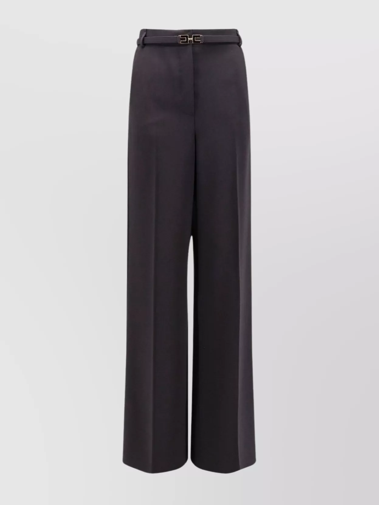 Elisabetta Franchi Trousers With Belt And Enamelled Detail