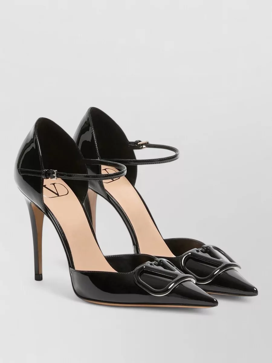 Valentino patent leather dorsay pumps