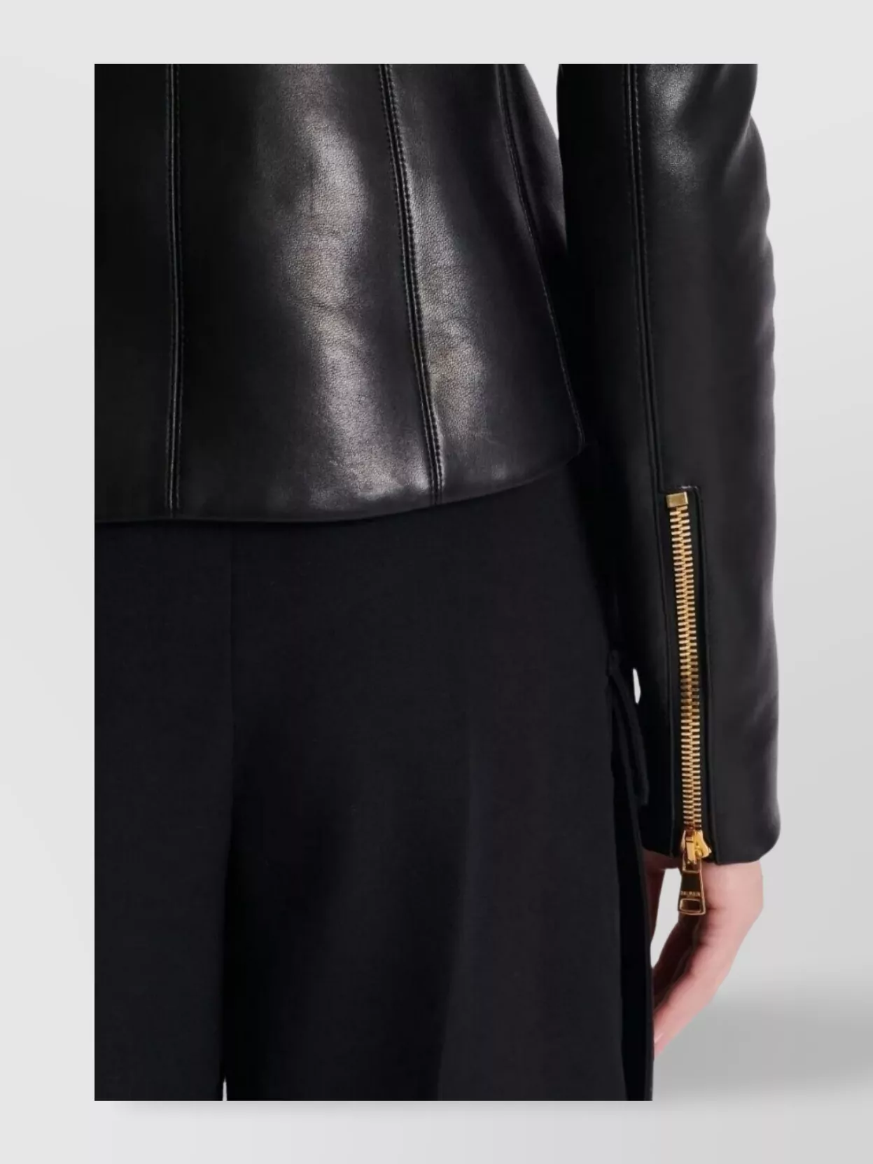 Balmain Tailored Lambskin Jacket Zipper