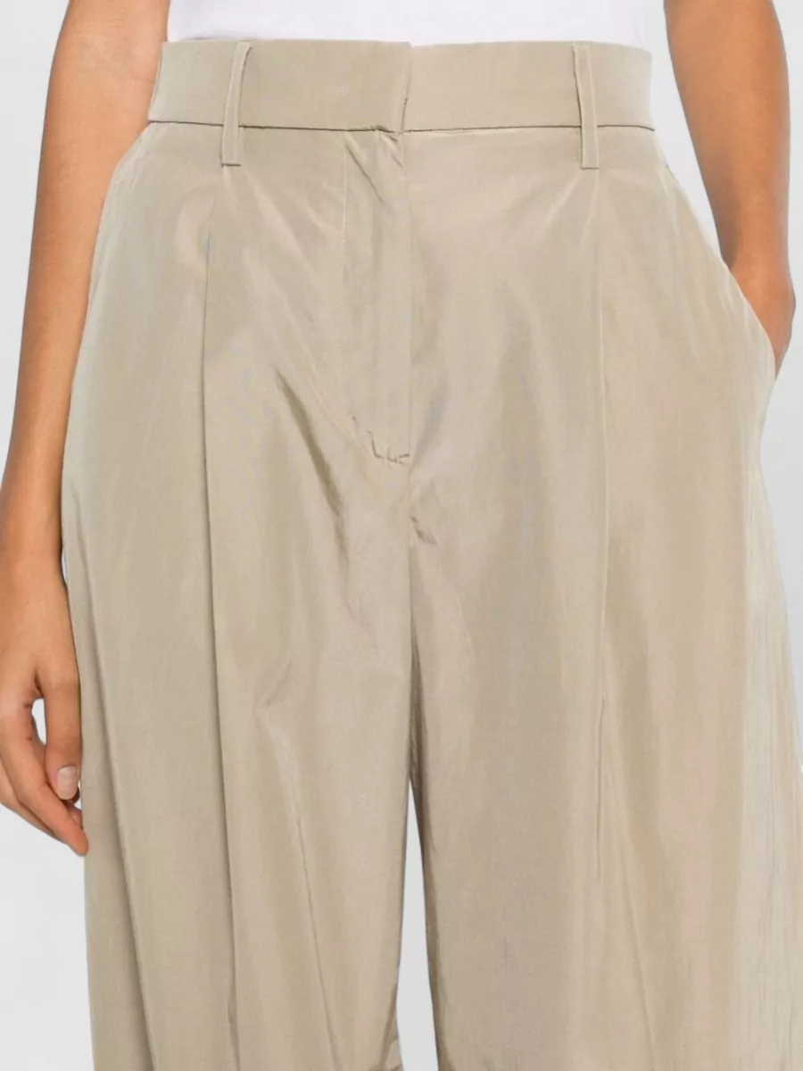 Forte Forte Relaxed Wide Leg Trousers Pleated Front