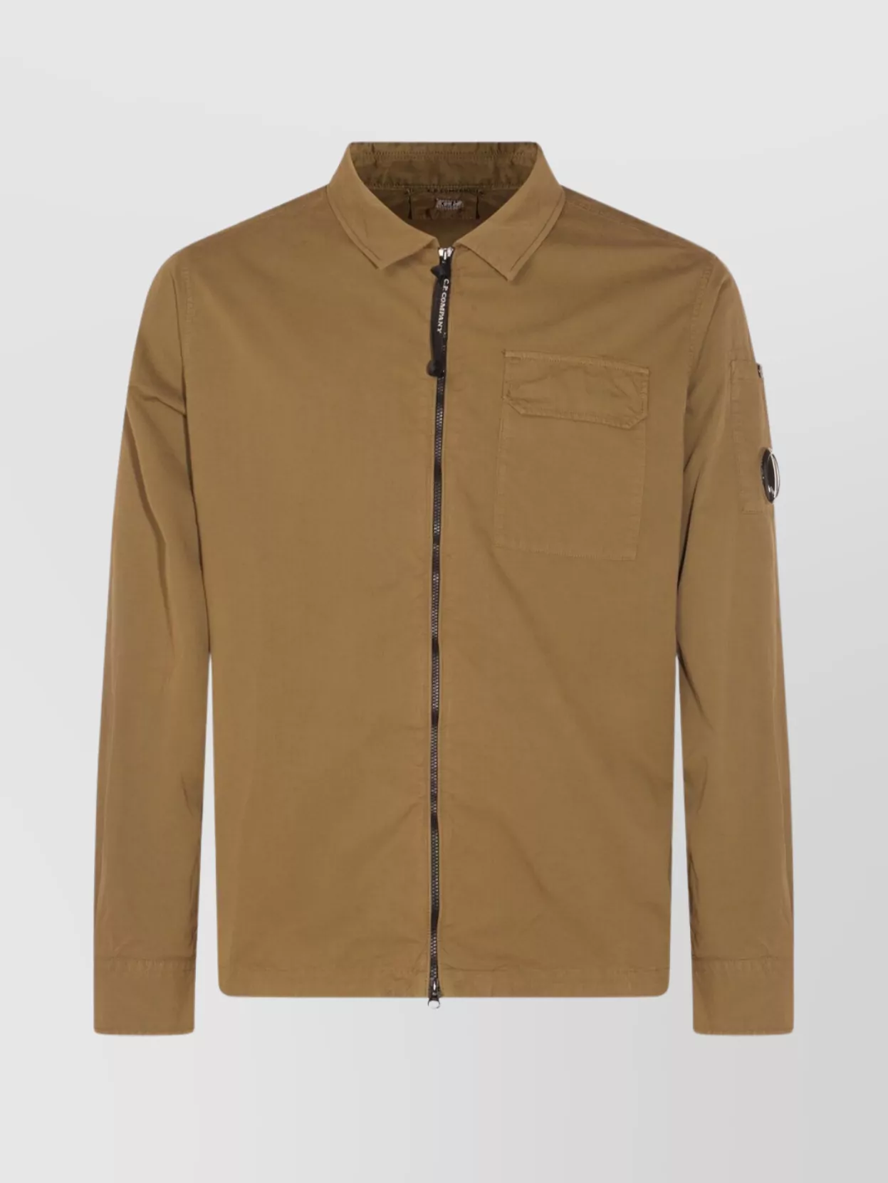 C.p. Company Utility Jacket With Arm And Chest Pockets In Brown