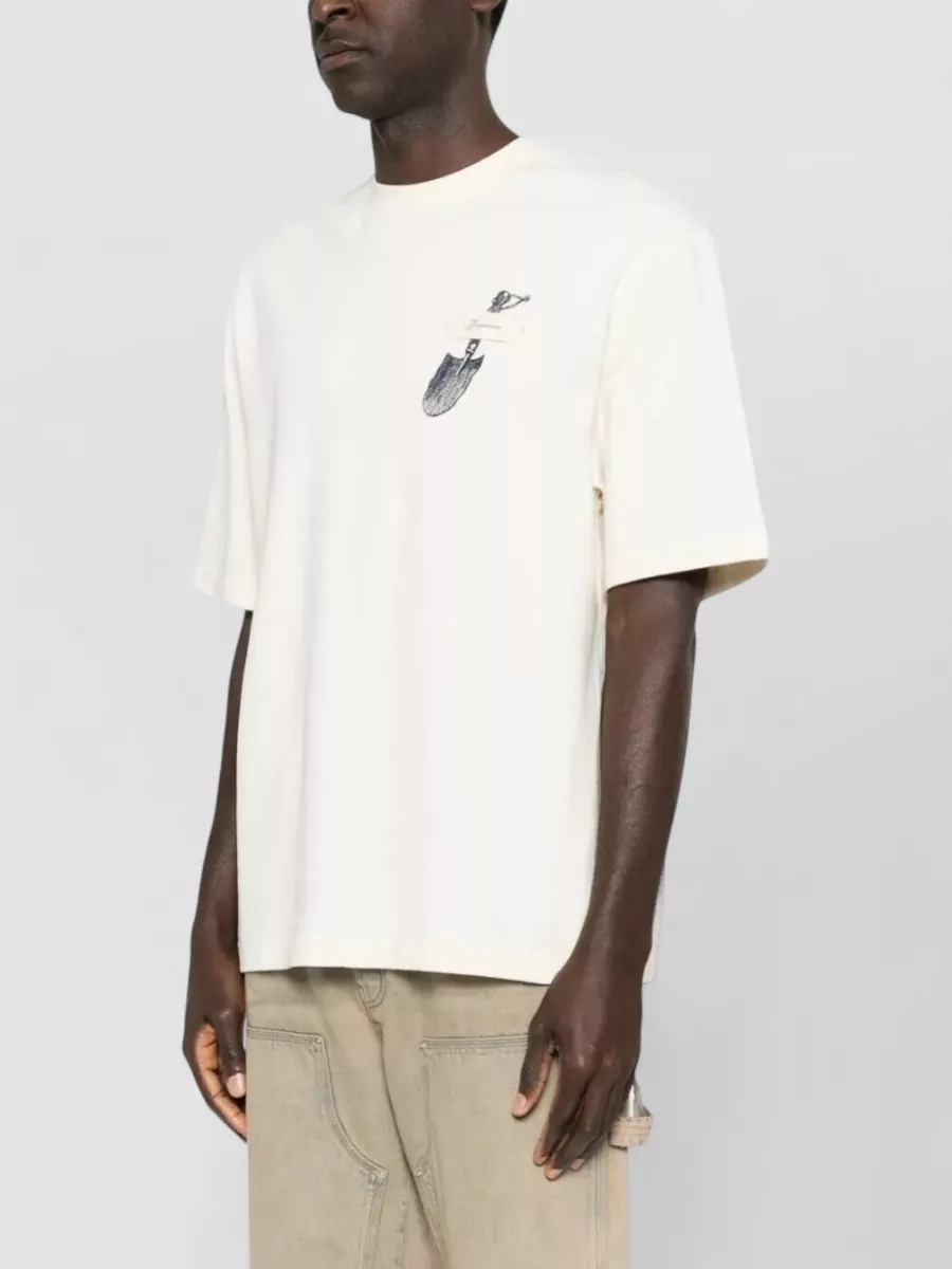 Jacquemus Le Pelle Graphic Crew Neck T Shirt