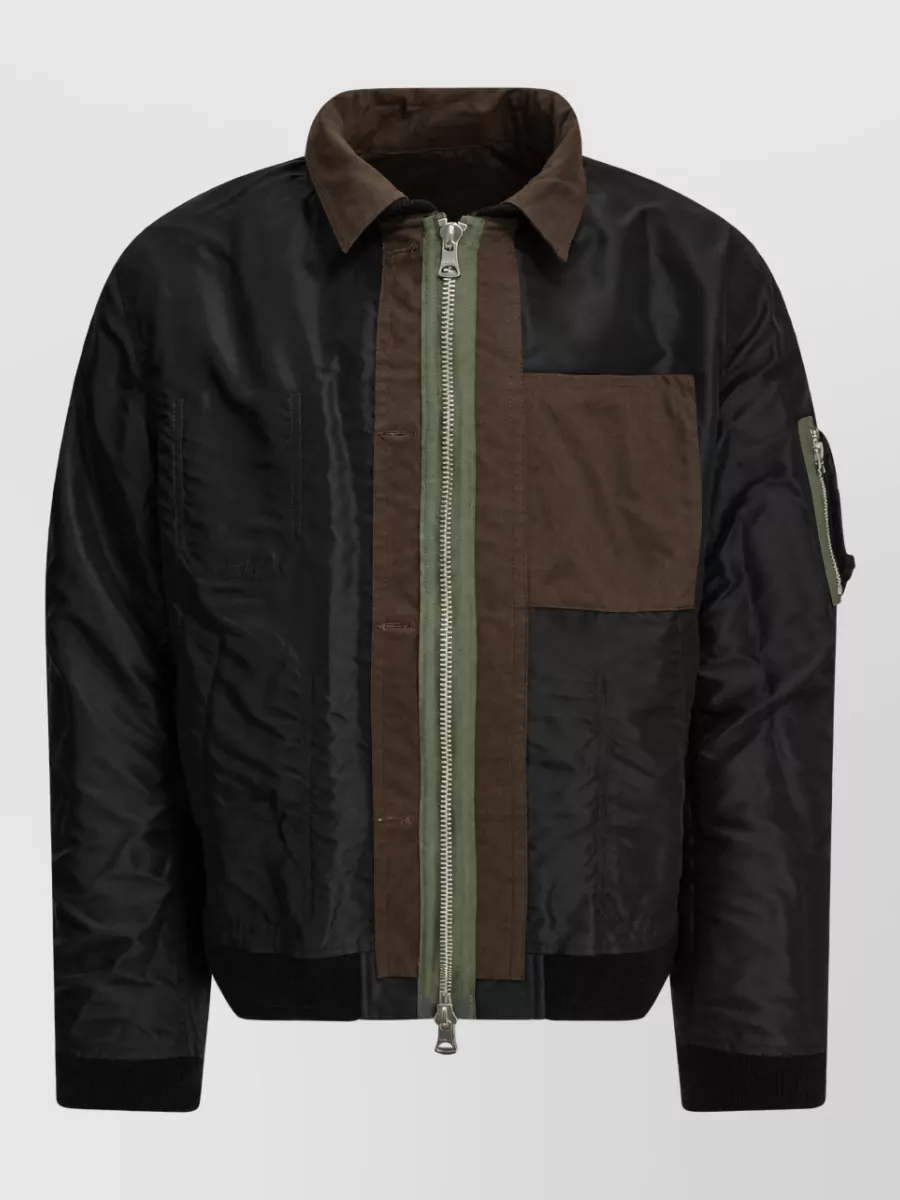 Sacai reversible quilted puffer jacket