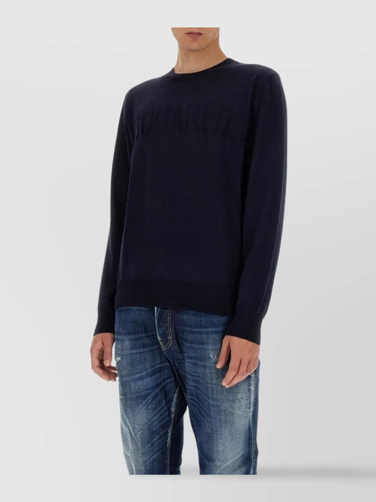 Dsquared2 Wool Jersey Sweater Long Sleeves