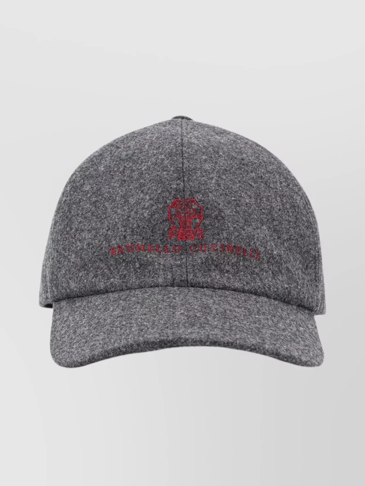 Brunello Cucinelli wool hat with curved brim and visor