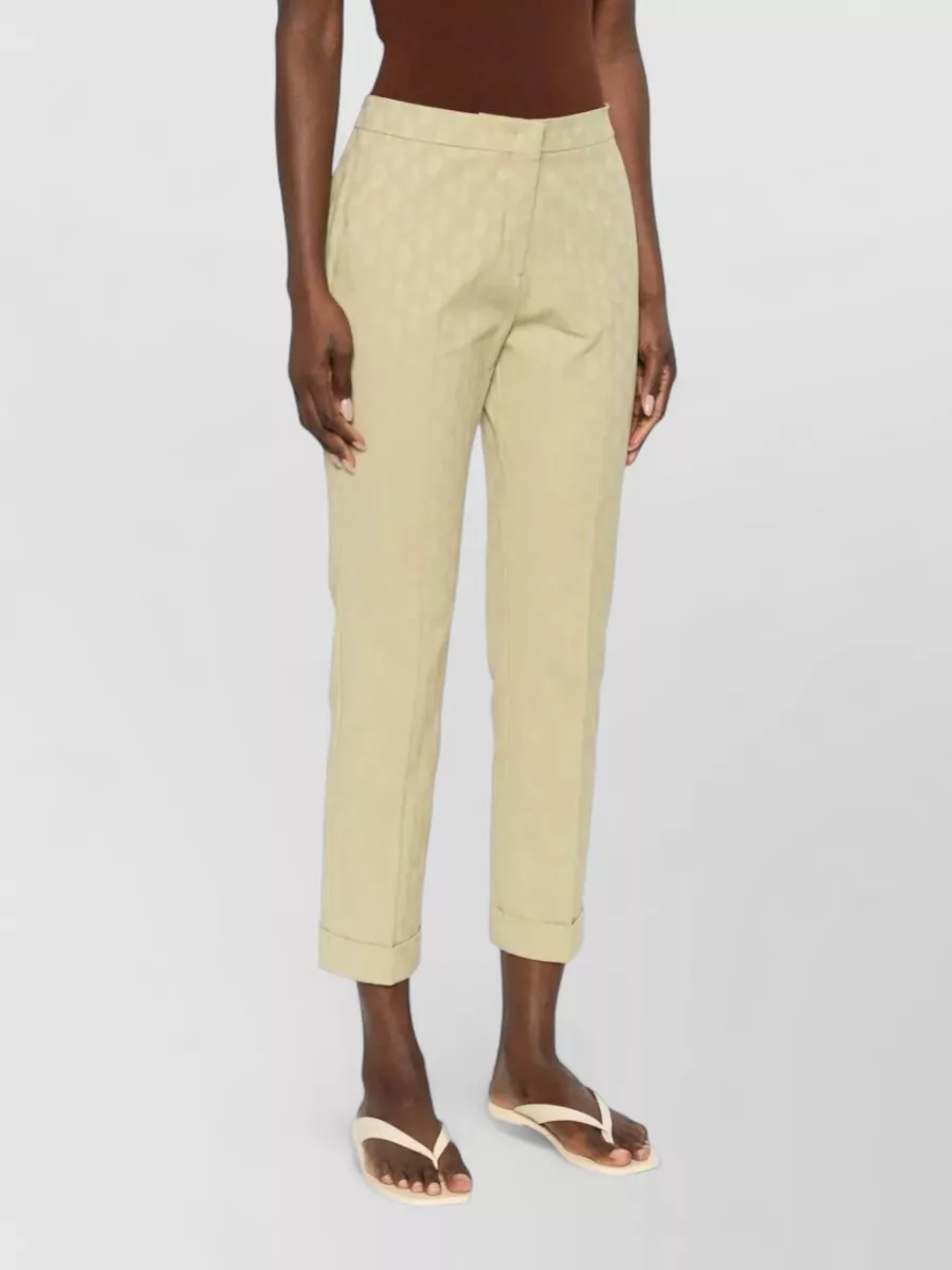 Etro Cropped Jacquard Suit Trousers