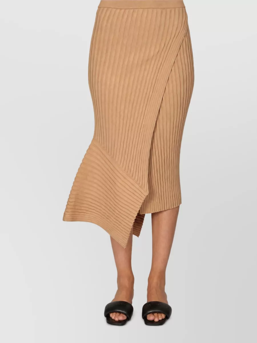 Stella Mccartney Cotton Asymmetric Midi Skirt