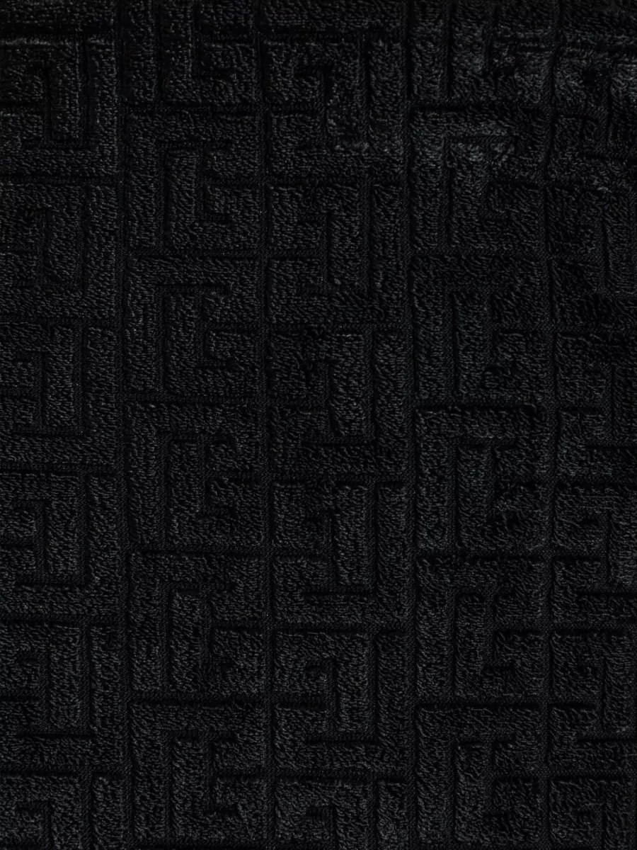 Balmain Monogram Midi Skirt Textured Patterned Design