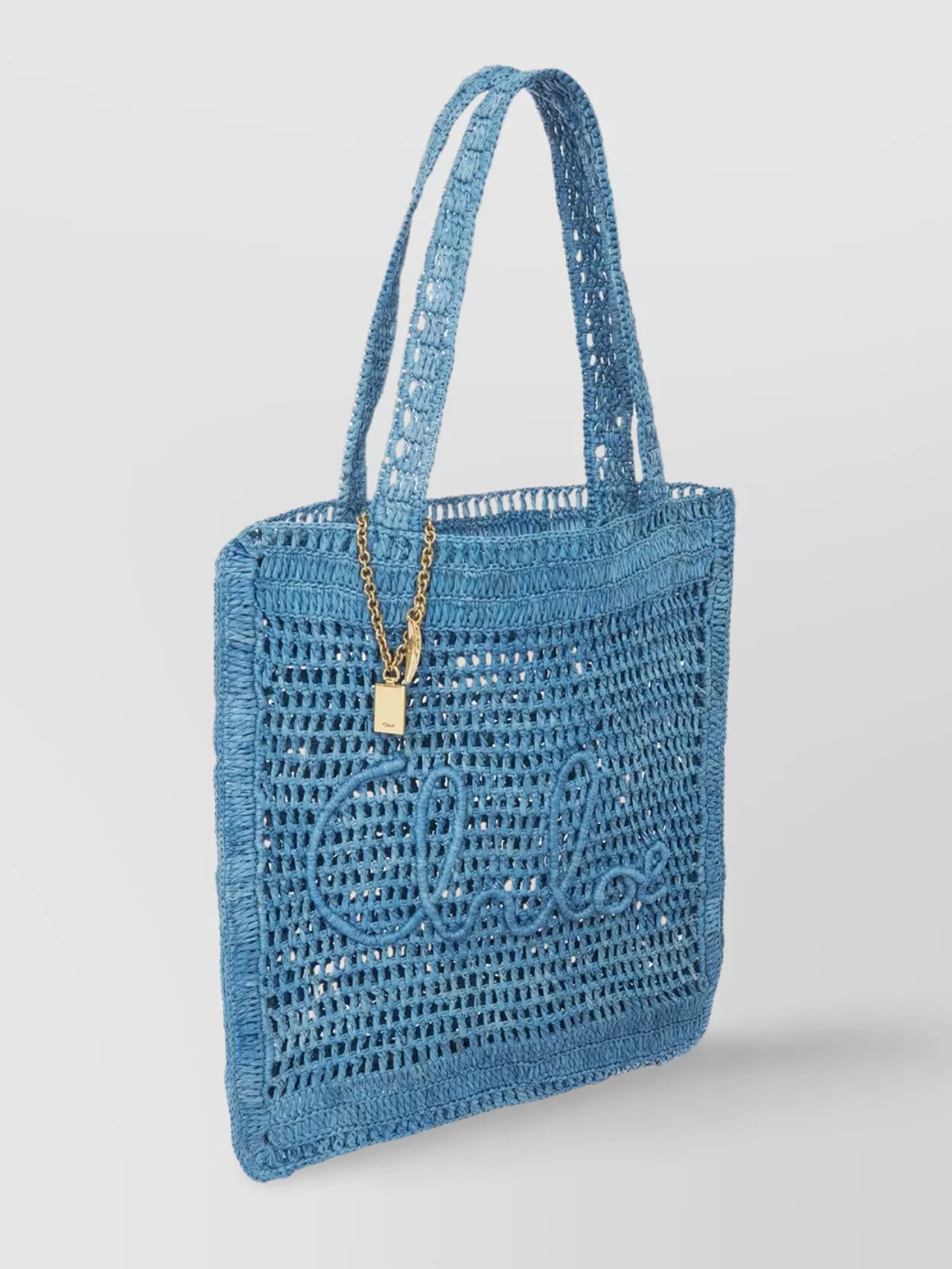 Chloé Summer Banana Tote Bag Raffia