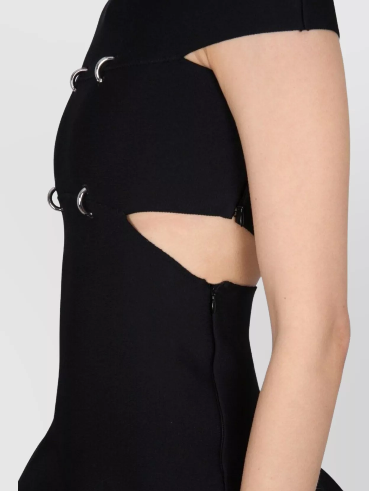 Alexander Mcqueen Short Dress Exposed Shoulders