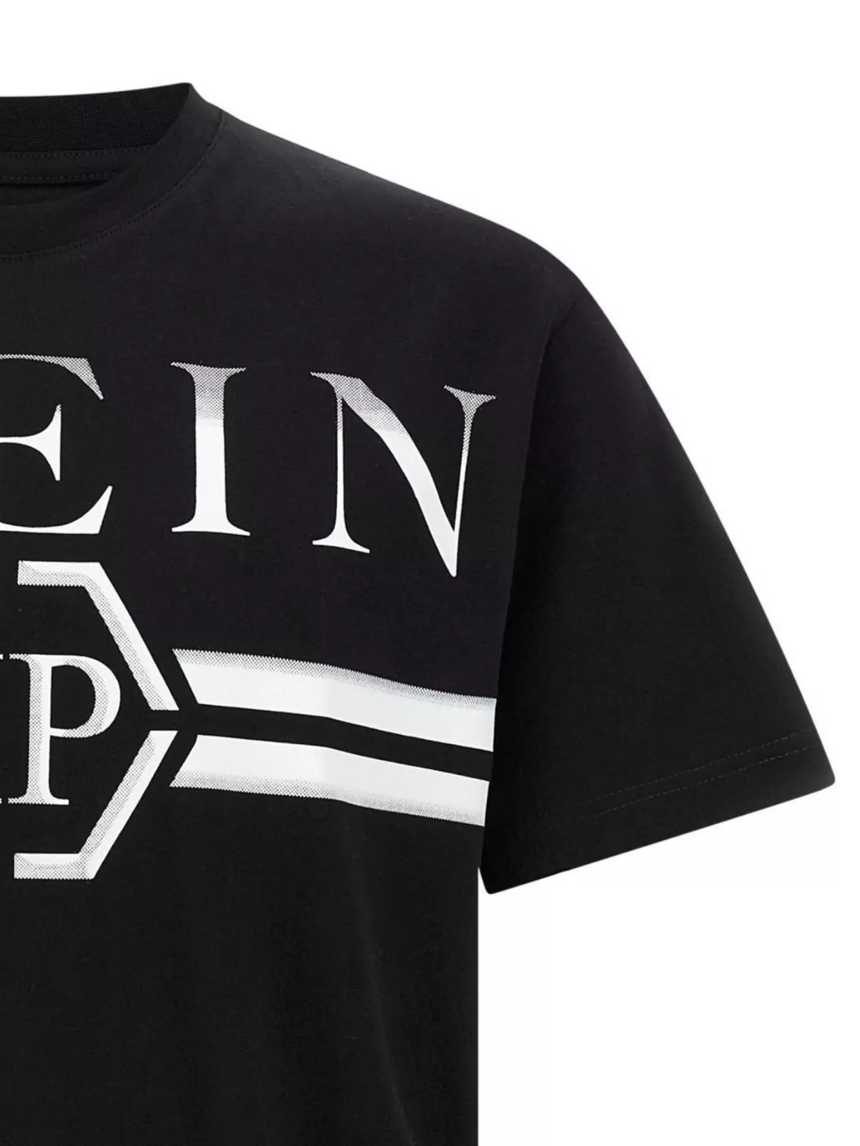 Philipp Plein Printed Logo Crew Neck Short Sleeve Top