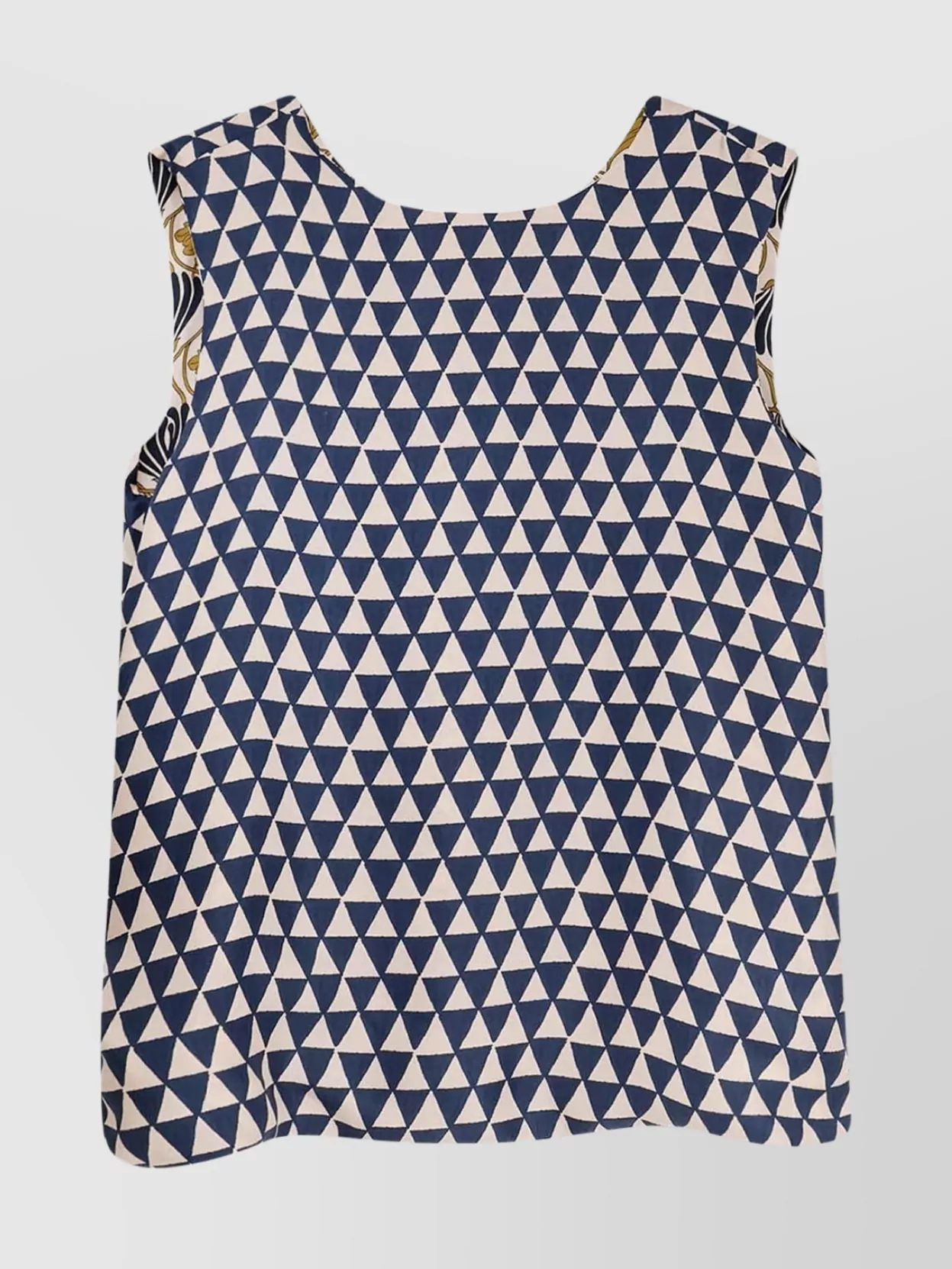 Max Mara Reversible Floral Sleeveless Top In Neutral