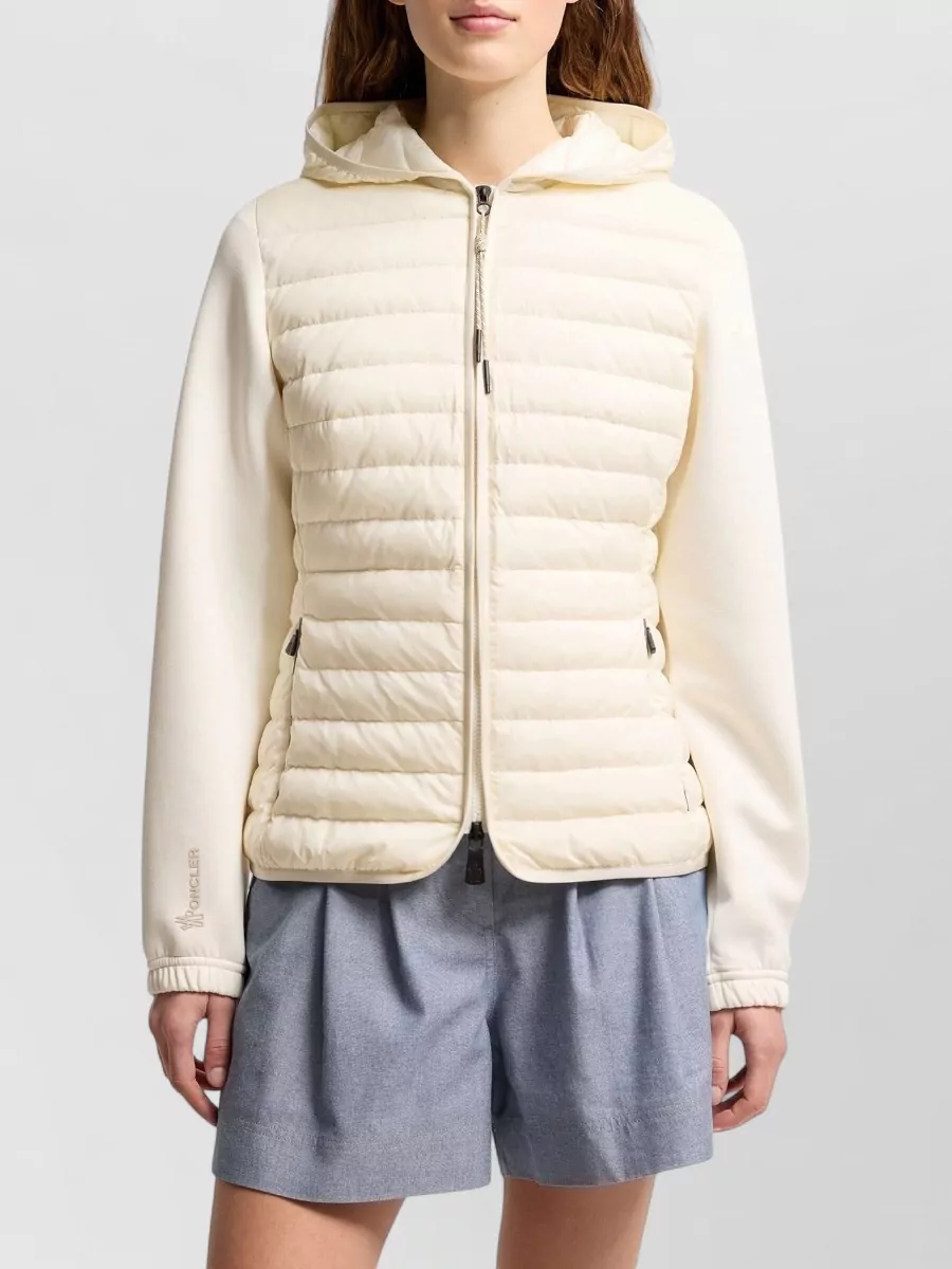 Moncler Down Padded Zip-Up Hoodie