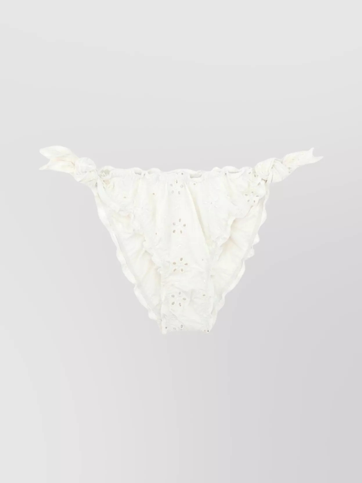 Mc2 Saint Barth "luna" Eyelet Detailing Tie-side Bikini Bottom