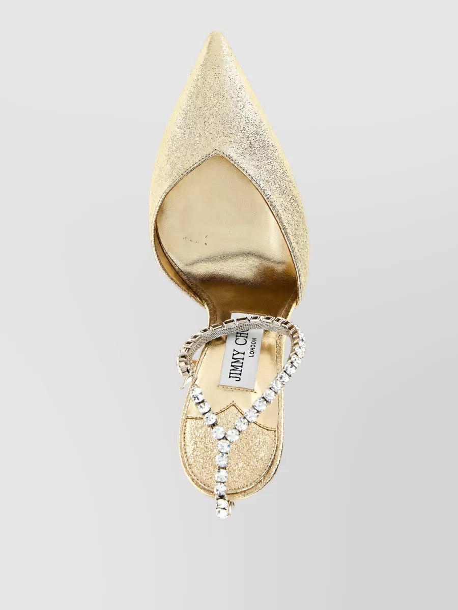 Jimmy Choo Crystal-Embellished Saeda 100 Pumps