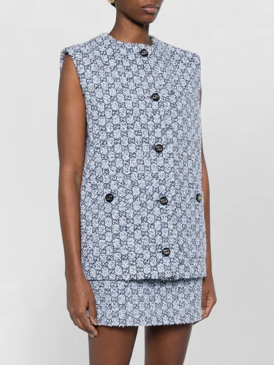 Gucci Tweed Sleeveless Top