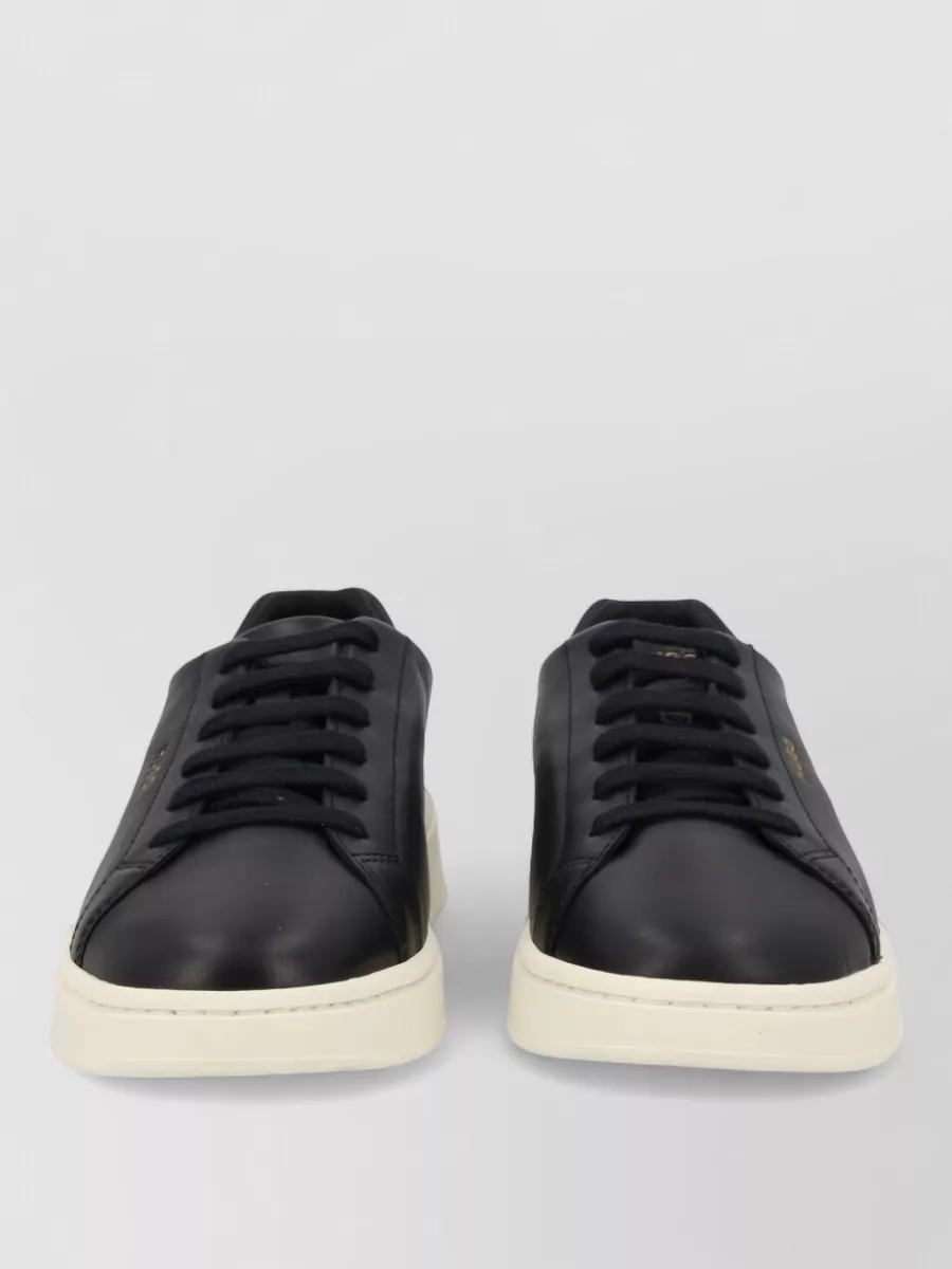 Hugo leather lace-up sneakers