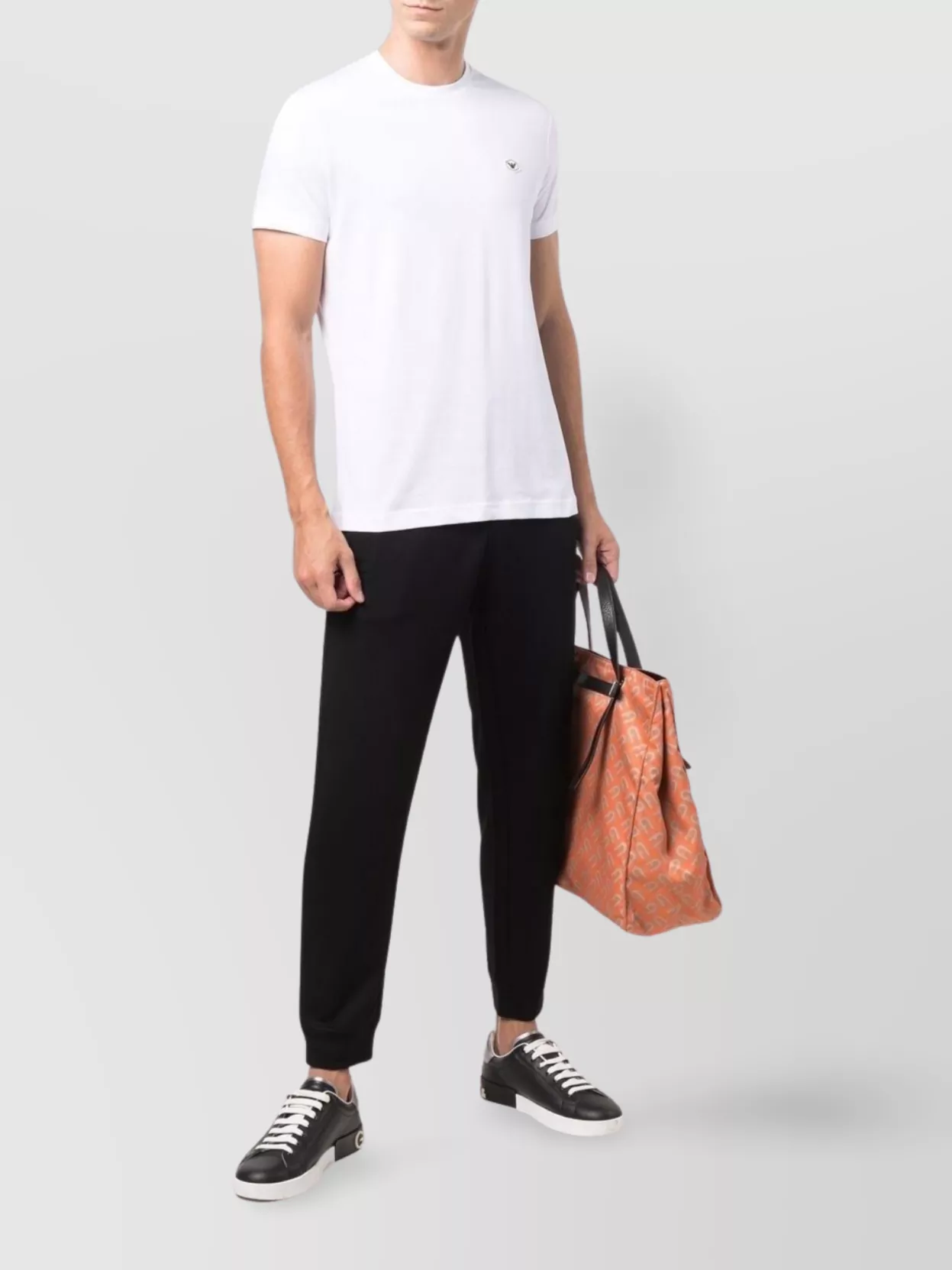 Emporio Armani Logo Crew Neck Cotton T-Shirt