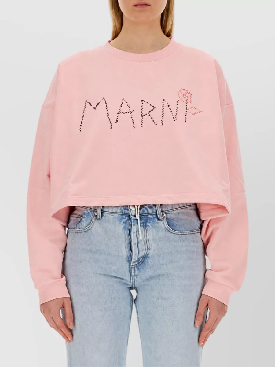 Marni Cotton Logo Sweatshirt