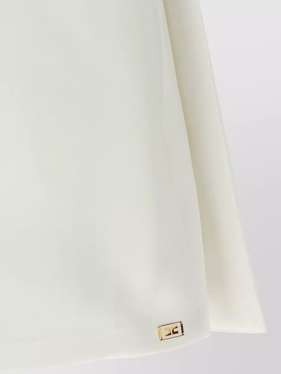 Elisabetta Franchi Duchesse Dress V Neckline A Line Straps